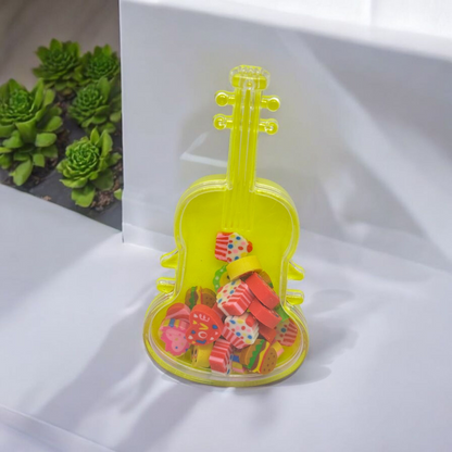 Guitar Case Mini Erasers Set