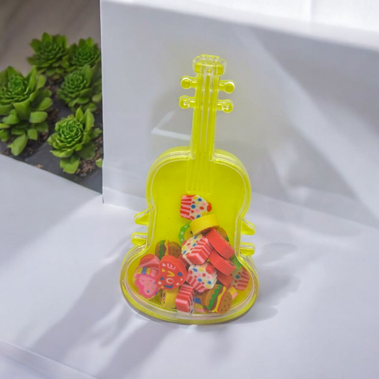 Guitar Case Mini Erasers Set