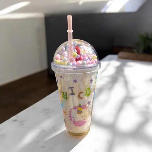 Charming Design Hard Plastic Sipper with Straw
