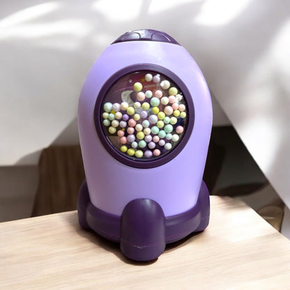 Space Rocket Metal Piggy Bank